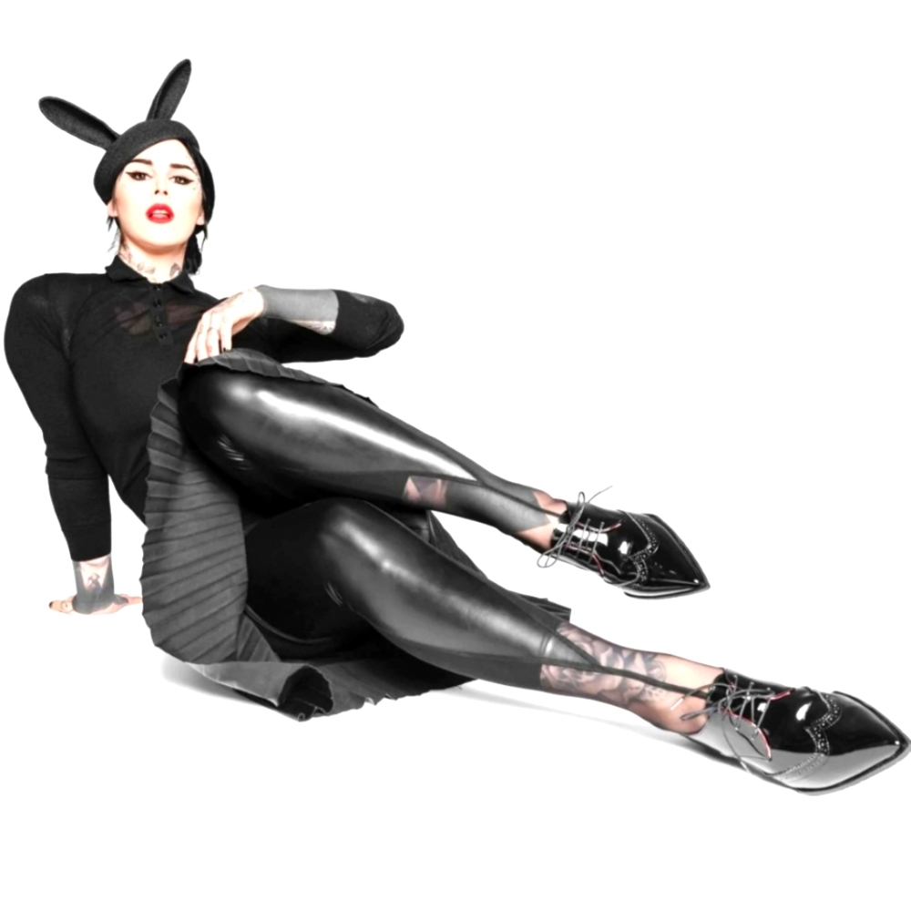Kat Von D Black Patent Leather Shoes